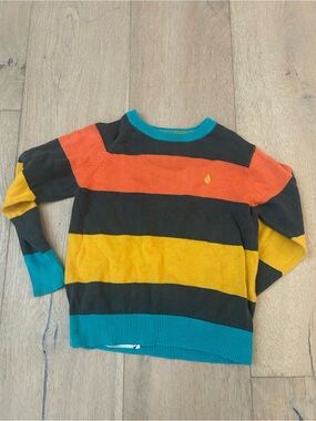 Volcom Boys Striped Crewneck Sweater